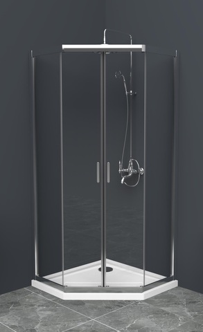 BelBagno Uno-195 UNO-195-P-2-100-C-CR Душевой уголок, 100x100, цвет: хром
