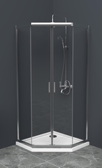 BelBagno Uno-195 UNO-195-P-2-100-C-CR Душевой уголок, 100x100, цвет: хром фото