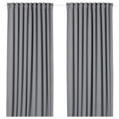 Комплект штор IKEA MAJGULL (МАЙГУЛЛ), Серый, 145x250 см, 2 шт