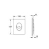GROHE Skate Air 38505SH0 Клавиша смыва для унитаза