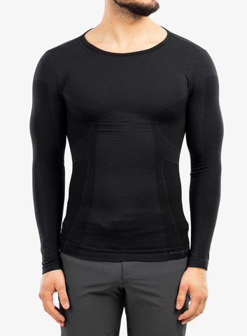 Термобелье мужское Brubeck Comfort Wool рубашка черная