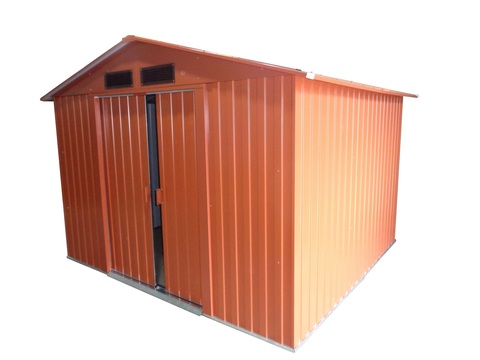 Металлический сарай GreenStorage Арчер D 267х245 бурый