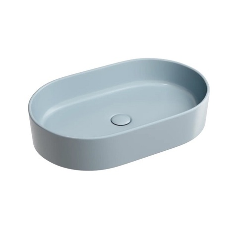 Ceramica Nova Element CN6048MHL Умывальник чаша накладная овальная, 60.8x38.5, цвет: серо-голубой матовый
