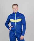 Утеплённый лыжный костюм Nordski Base Blue/Lime Patriot мужской