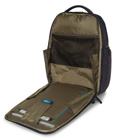 Рюкзак Piquadro Brief CA4532BR/N, чёрный, кожа натуральная/ткань