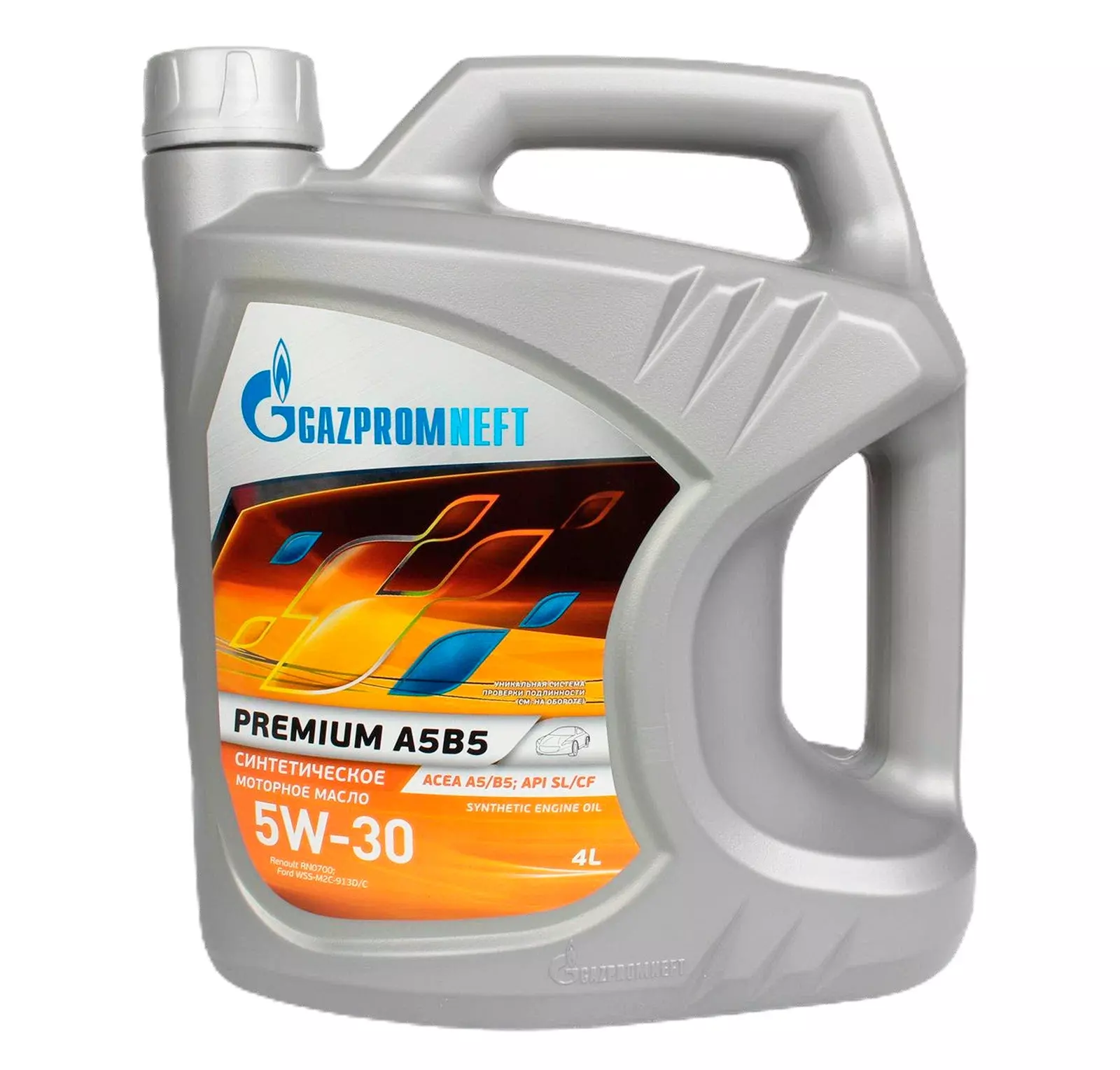 Масло моторное Gazpromneft PREMIUM A5/B5 5W-30 синтетическое 4 л