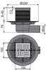 Alcaplast APV101 Душевой трап свободностоящий