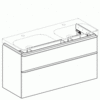 Geberit Smyle Square 500.356.JK.1 Тумба под раковину 118.4x61.7x47см, Темно-серый / Матовое покрытие