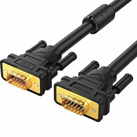 Кабель UGREEN VG101 (11631) VGA Male to Male Cable 3м, черный