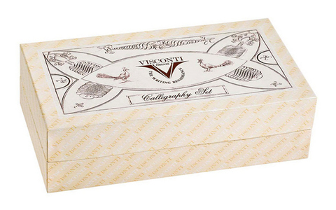 Набор для каллиграфии Visconti Rembrand, Ivory PT, перья: EF, M и 1,5 mm (Vs-571-35M)