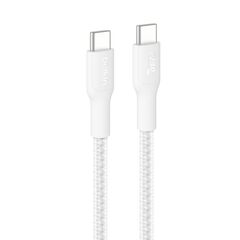 Кабель Belkin Boost Charge Pro 240W USB-C to USB-C Braided PCR Cable, 3м, белый