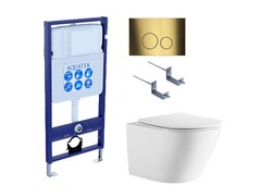Aquatek SET Aquatek ЛИБЕРТИ-038 4в1 SET Aquatek ЛИБЕРТИ-038 4в1 (рама Aquatek Standard INS-0000012+крепёж KKI-0000002+клавиша KDI-0000038+унитаз ЛИБЕРТИ AQ1999T-00 с тонким сиденьем sc) фото