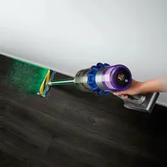 Беспроводной вертикальный пылесос Dyson V15 Detect Fluffy, Cеребристый / Cиний