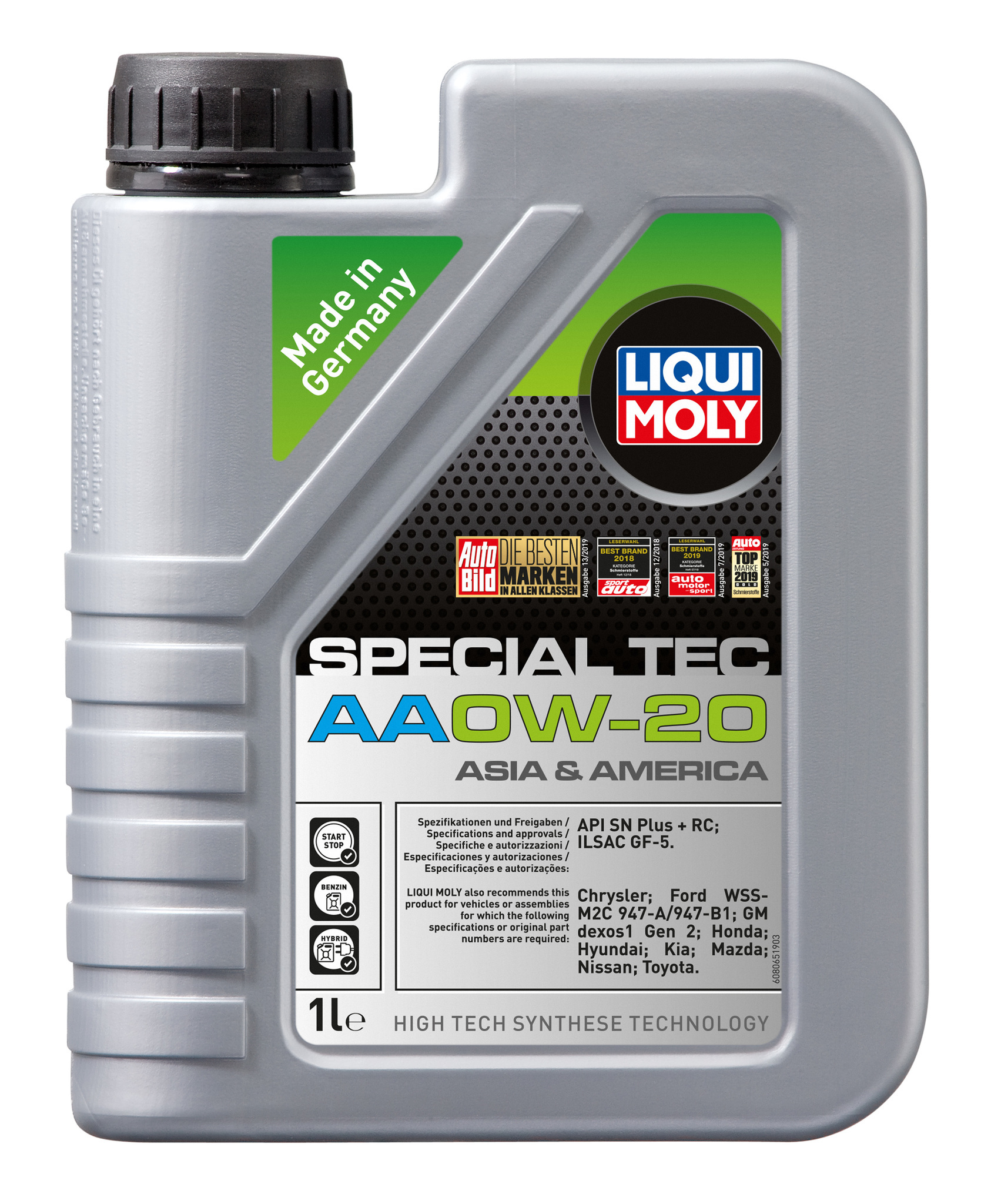 Моторное масло Liqui Moly Special Tec AA 0W20 HC-синтетическое 1л (вышел срок годности)