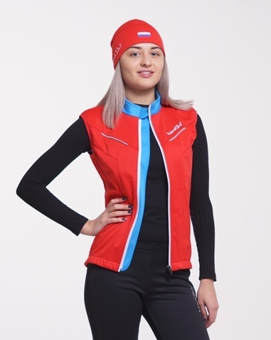 Nordski National женский лыжный жилет красный