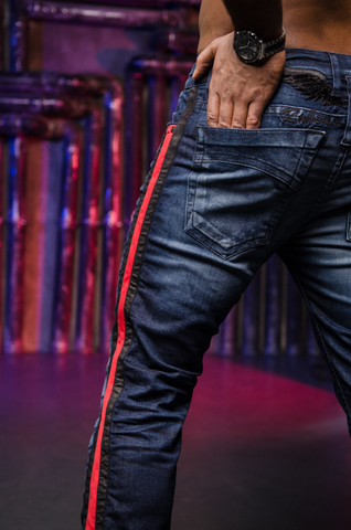 Robin's Jean | Джинсы мужские LIBERTY DARK R50769 детали сбоку