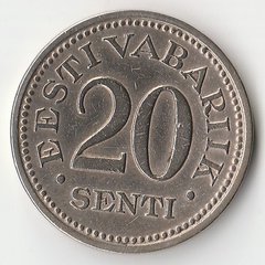 Монета 20 сенти 1935 года.