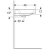 Geberit Smyle Square 500.223.01.1 Раковина двойная 120x48см, белый
