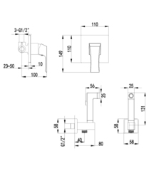Смеситель с гигиеническим душем LEMARK UNIT – LM4519C