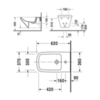 Duravit DuraStyle 2286150000 Биде подвесное