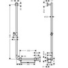 Hansgrohe Unica 26403400 Штанга душевая 110 см