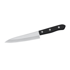 Фото Кухонный нож универсальный Tojiro Western Knife F-313, сталь VG-10, рукоять стабилизированная древесина, черный