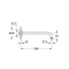 GROHE 28576000 Кронштейн для душа верхнего