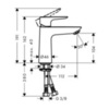 Hansgrohe Talis E 71713000 Смеситель для раковины однорычажный с донным клапаном