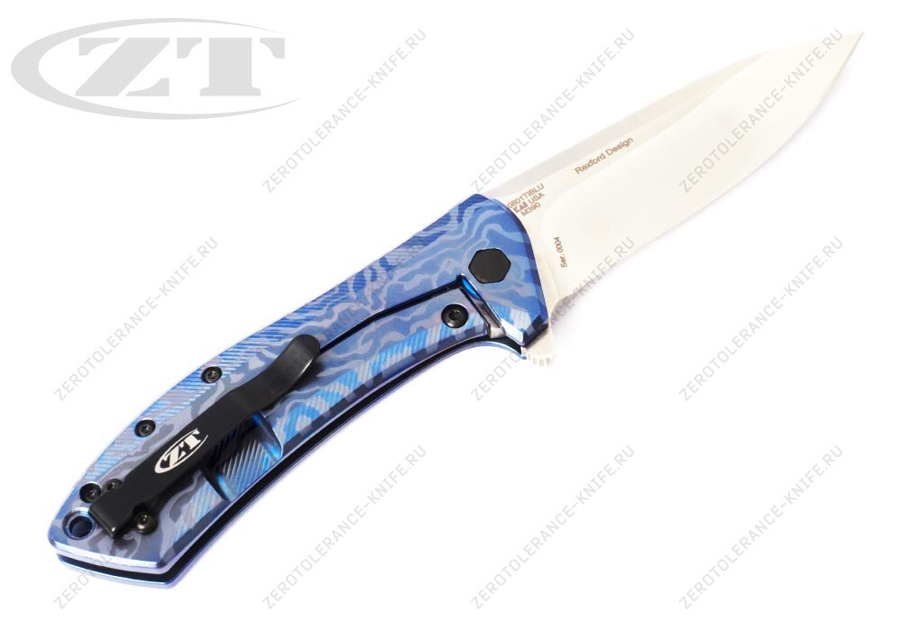 Нож Zero Tolerance 0801TIBLU First 4 Rexford - фотография 