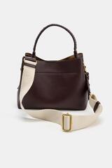 ZARA СУМКА С ПЛЕТЁНОЙ РУЧКОЙ, БОРДОВО-КРАСНЫЙ