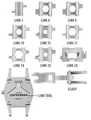 Мультитул с часами Leatherman Tread Tempo набор функций и инструментов | Multitool-Leatherman.Ru