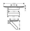 Hansgrohe WallStoris 27928700 Держатель для туалетной бумаги, с полкой (белый матовый)
