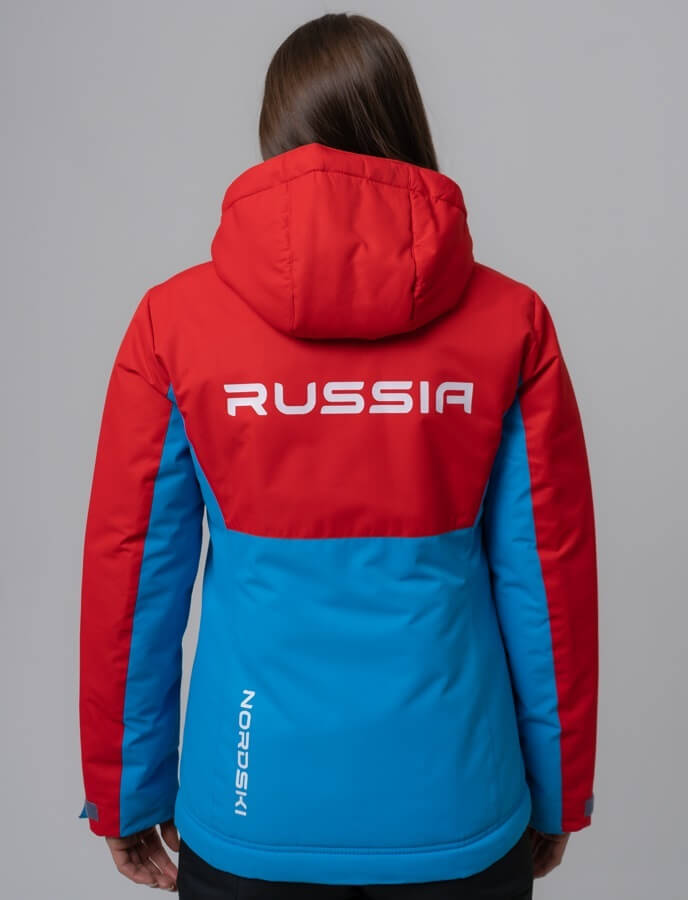 Nordski Montana утепленная куртка женская red-blue - 2