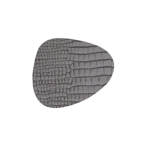 Подстаканник фигурный 11x13 см, толщина 2мм Croco silver-black LindDNA-9885