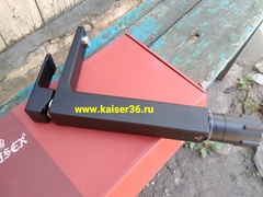 Смеситель KAISER Elite 01111-2 черный матовый высокий для раковины 3