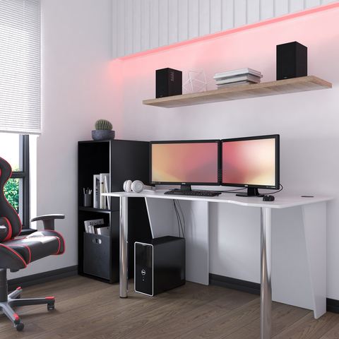 Стол Компьютерный LevelUP 1400 Белый