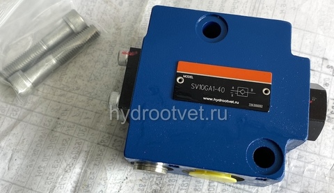 Фото SV10GA1-40 - Гидрозамок Ду10, монтаж резьбовой, дренаж - P = нет, А = с предварительным открытием (стандартный вариант), давление открытия 1,5 бар