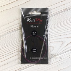 KnitPro Nova Metal круговые спицы 3,75 мм/40 см арт.10352