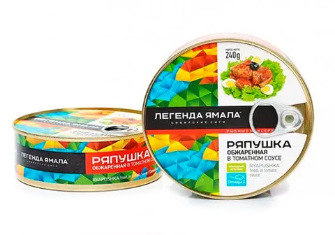Ряпушка обжаренная в томатном соусе, 240г