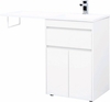 Aquanet Токио 239210 Тумба с раковиной, цвет: белый