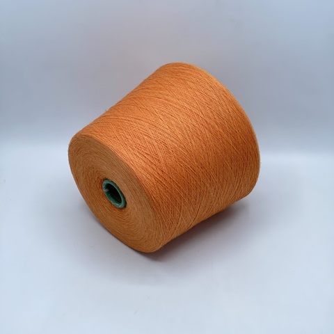 Zegna Baruffa, Cashwool, 2/48 2400м, 100%меринос, Оранжевый меланж(192/19/363), 41986