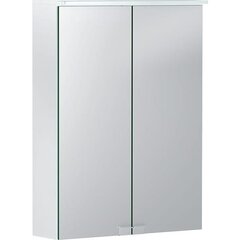 Geberit Option Basic 500.257.00.1 Зеркальный шкаф с подсветкой, две двери, 50x67.5x14см фото