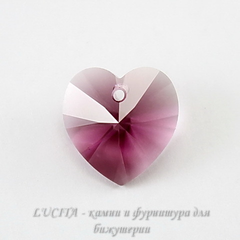 6202/6228 Подвеска Сваровски Сердечко Amethyst (18х17,5 мм) ()
