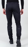 Элитный утеплённый лыжный костюм Nordski Pro Pearl Blue/Black с черными брюками мужской