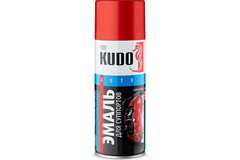 Эмаль для суппортов Kudo красная (520мл) аэрозоль