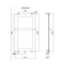 Allen Brau Infinity 305011 Полотенцесушитель электрический с рейлингом и креплением, цвет: медь