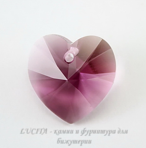 6202/6228 Подвеска Сваровски Сердечко Amethyst (18х17,5 мм) ()