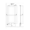 Allen Brau Infinity 325637 Полотенцесушитель электрический с рейлингом и креплением, цвет: чёрный