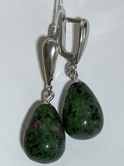 Капля (серьги  из серебра)