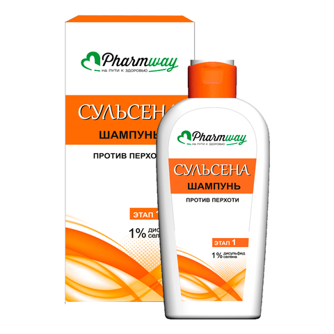 Pharmway СУЛЬСЕНА Шампунь против перхоти 1%, в коробке 150мл Витекс